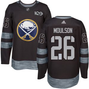 Herren Buffalo Sabres Eishockey Trikot Matt Moulson #26 Authentic Schwarz 1917-2017 100th Anniversary